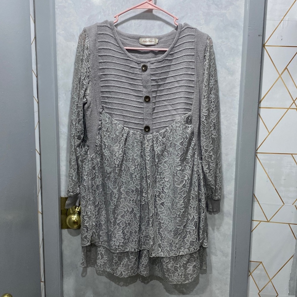 Lacey and cozy dress